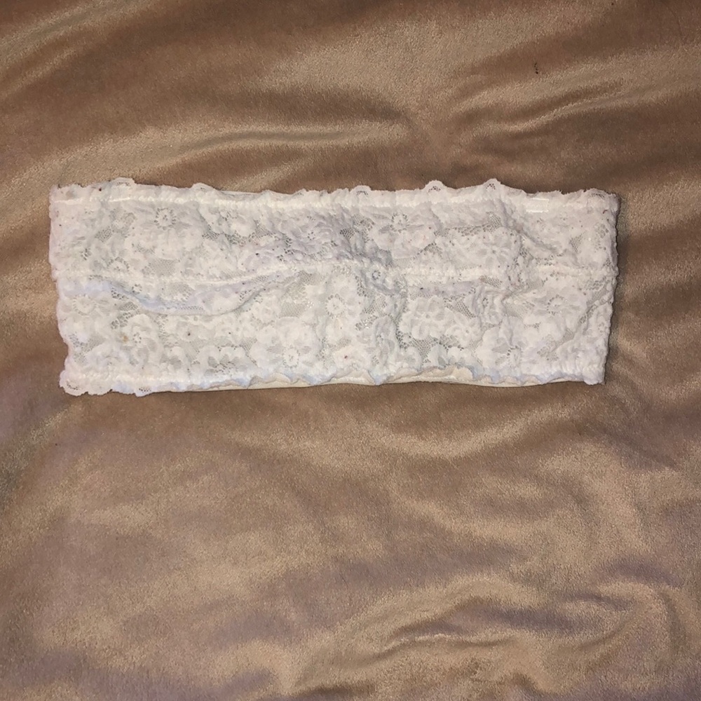 AERIE strapless lace unlined underwire bralette
